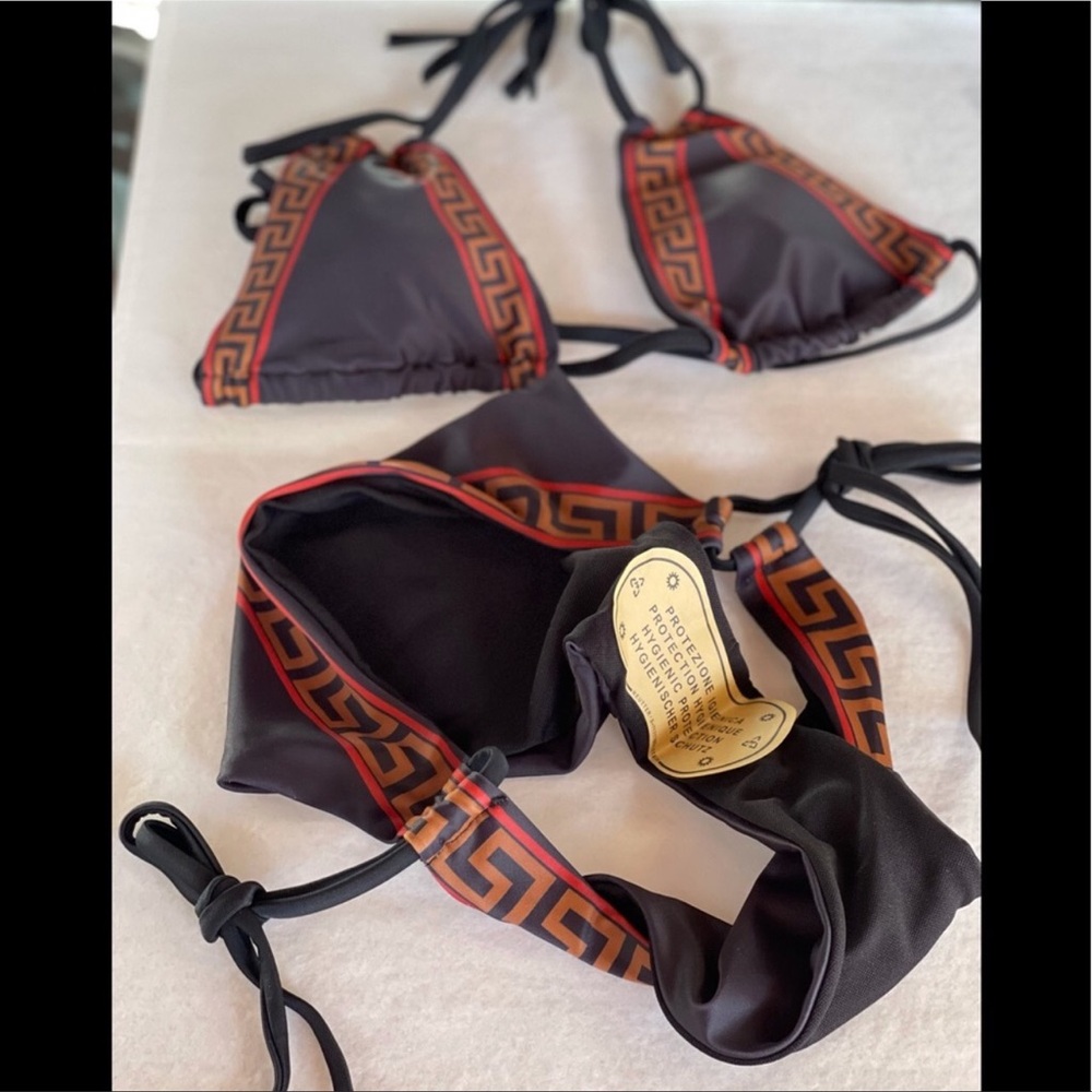 Brazilian Logo Inspired Black Shine Bikini - Picture 7 of 12